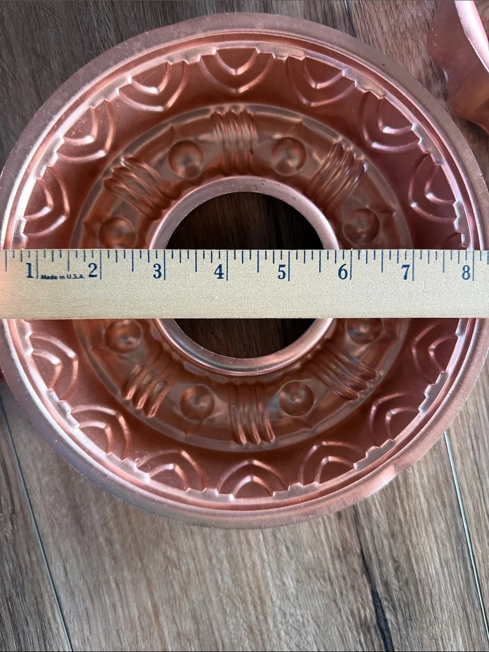 Set of 3 Vintage Copper-Tone Decorative Jelly Molds